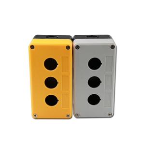 3孔按钮盒三孔按钮盒控制盒22mm bx3-22急停开关按钮盒 按钮盒子