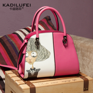 卡迪路菲欧美时尚单肩女包2015新款手提包简约休闲斜挎包小包