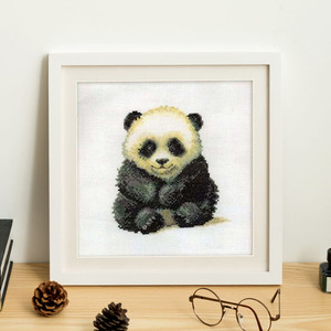 凉风dmc十字绣客厅新款 dw2191 小熊猫 印花小动物可爱