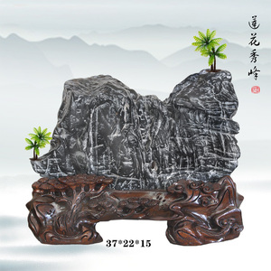 灵璧石 灵壁奇石 磬石 案头石 山峰石——莲花秀峰