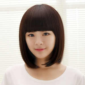 假发女短发沙宣发斜刘海