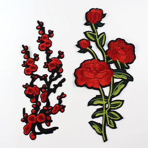 刺绣大号时尚补丁贴服装辅料衣服布贴t恤手工diy装饰图案贴布绣花