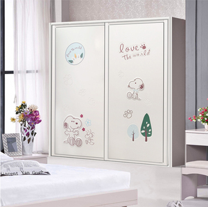 新款衣柜移门折叠门滑动门推拉门简约精雕儿童房卡通厂家订做直销