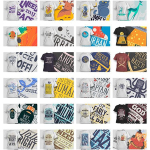 精选班服队服校服服装t恤服装图案印花ai矢量eps设计素材