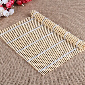 寿司卷帘子 寿司帘 寿司席子 竹棒加粗特加双宽边形竹帘 新品卷帘