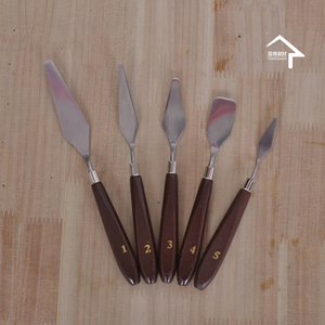 油画刮刀常用5件套 油画刀 颜料刀 挑颜料刀 水粉颜料刀