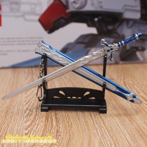 动漫迷你武器挂件 17cm 仙剑 古剑奇谭tv版 凌越 霄河剑 带剑鞘