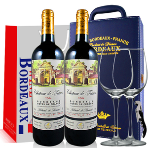 2004年份法国波尔多chateau城堡AOC巴黎大赛金奖红葡萄酒红酒
