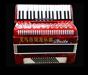 精品上海百乐手风琴60BS-60贝司手风琴黑色酒红手风琴教学琴乐器