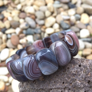 雨花石原石天然手串