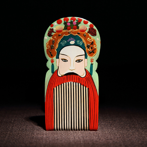 白象 常州梳篦 中国风老外礼品中国特色 出国礼物 京剧脸谱工艺品