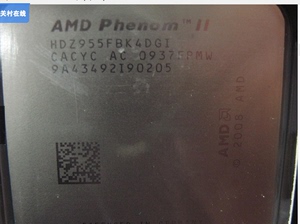 AMD 羿龙II X4 955 AM3高端CPU 3.2主频四核四线程 便宜甩卖
