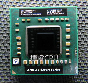 全新amd a4-3300m am3300ddx23gx 笔记本cpu 通用a8-3500m