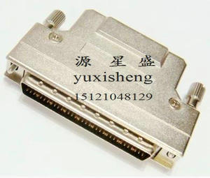 高品质SCSI 68针 HDB68P DB68芯焊线公头 铁壳螺丝弹片 接插件