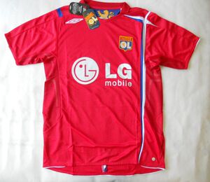 收藏 正品茵宝05/06里昂红色球衣 银丝热感应x-static 足球服