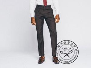 深棕色西裤定做裤子量身定制修身咖啡色西服裤英伦男士商务西装裤