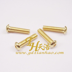 M4系列铜元机,十字铜盘头机螺钉,元头十字机螺丝,纯铜H62机丝