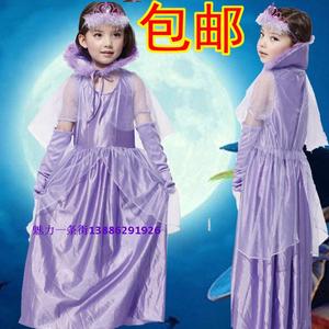 万圣节儿童服装巴拉拉小魔仙cosplay表演白雪公主裙莲花仙子服饰