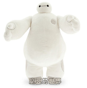 带脚标现货~美国迪士尼正品 disney超能陆战队baymax大白毛绒公仔
