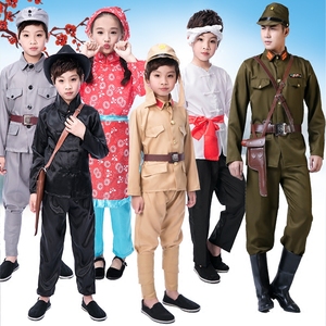 儿童日本军装大佐皇军日本兵鬼子汉奸服装表演服小品影视演出服