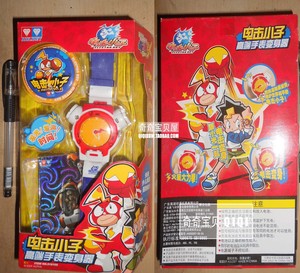 奥迪双钻 电击小子手表变身器声光游戏机数码对战机儿童玩具