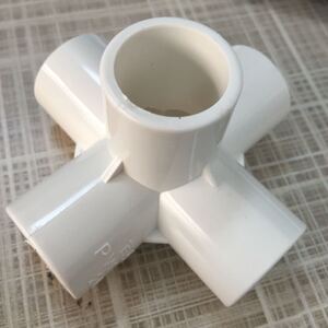 pvc给水管配件立体五通 五孔4分 6分 20 25 32 50mm接头白灰蓝