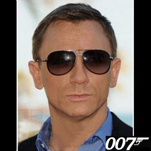 詹姆斯邦德007太阳眼镜丹尼尔克雷格潮男女情侣款开车太阳镜墨镜