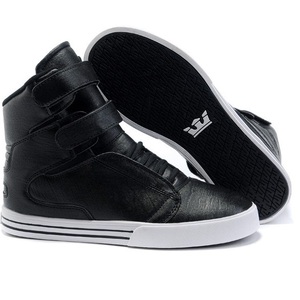 supra贾斯汀比伯同款justin bieber男鞋女鞋高帮鞋滑板鞋黑街舞鞋