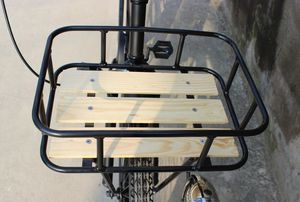 26寸24寸20寸700c复古英伦荷兰自行车车篮带木板金属前车筐前货架