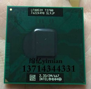 T2700  SL9JP 2.33/2M/667 原装正式版 笔记本CPU  945芯片组升级