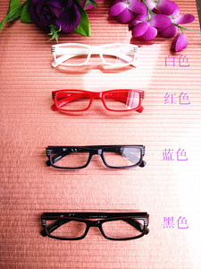 超轻板材全框男女款成品近视眼镜框眼镜架0-600度红蓝黑蓝膜眼镜