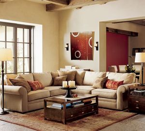 定制 布艺沙发 简约欧式皮布沙发组合 转角客厅沙发 皮配布沙发