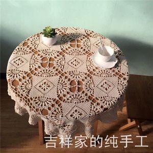 我的鸢尾花-手工钩针钩花沙发巾 纯棉编织镂空布艺 万能盖巾 桌布