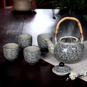 日式山田烧陶瓷器茶具茶杯套装一壶五礼盒手创意正品直销
