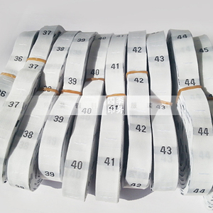 衣服尺码标定制布标带标签辅料男女号码小数字织标唛白色2144现货
