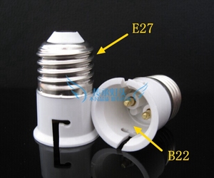 促销E27转B22 转换灯头 常用罗口转卡口灯头转换器 老化测试灯座