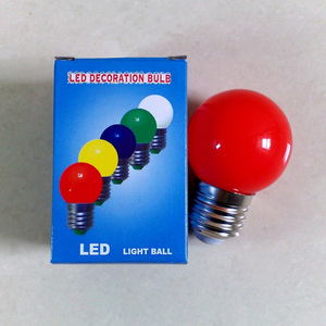彩色灯笼球泡led灯泡0.5W1W2W3W红色E27黄蓝绿白节能防水螺口佛灯