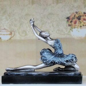欧式复古芭蕾舞女孩摆件创意跳舞蹈女孩树脂工艺品家居软装饰品