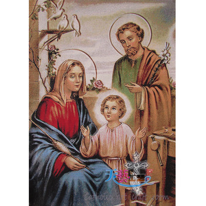 000人付款淘宝客厅天主教世界名画圣家像圣母玛利亚装饰画耶稣卧室