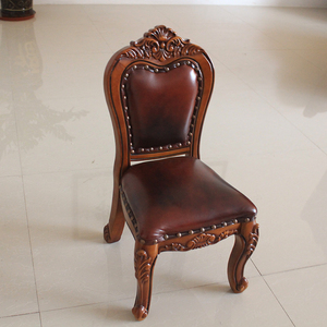 儿童实木真皮小凳子