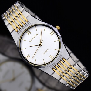 00xiguang778淘宝西驰westchi手表 正品罗马条钉刻度男表时尚间金