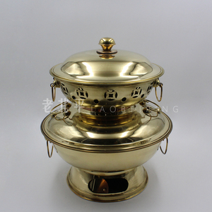 双层铜火锅木炭火锅纯铜双层羊蝎子火锅纯铜鸳鸯火锅纯铜酸菜火锅