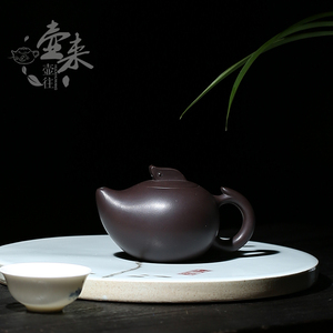 宜兴正品紫砂壶纯全手工名家王红娟 原矿紫泥鸳鸯壶 茶壶茶具特价