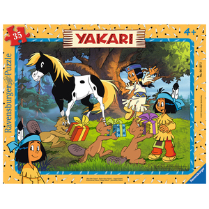 睿思拼图儿童益智玩具 35片卡通动漫3-6岁纸质带底板大尺寸061372