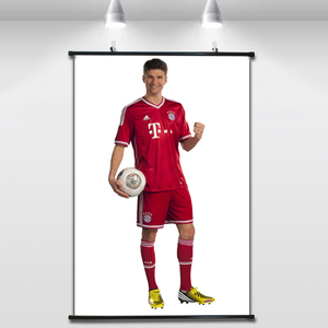 穆勒个人全身照海报高清写真德国足球明星拜仁慕尼黑布挂画装饰画
