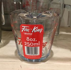 美国进口安佳 Anchor Hocking Fire-King玻璃量杯250ml水杯喝水杯