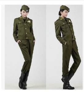 军服沙家浜服装舞台表演服装伪军装国军男女装国民党演出服千衣佰汇