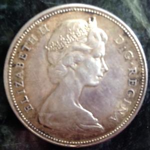 加拿大中央银行发行建国100周年纪念银币一八六七-1967年直销七品