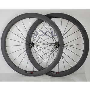 碳刀公路轮组50mm碳纤维开口公路车轮组自行车700c管胎胖碳圈刀圈