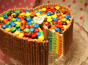 彩虹生日蛋糕同城速递